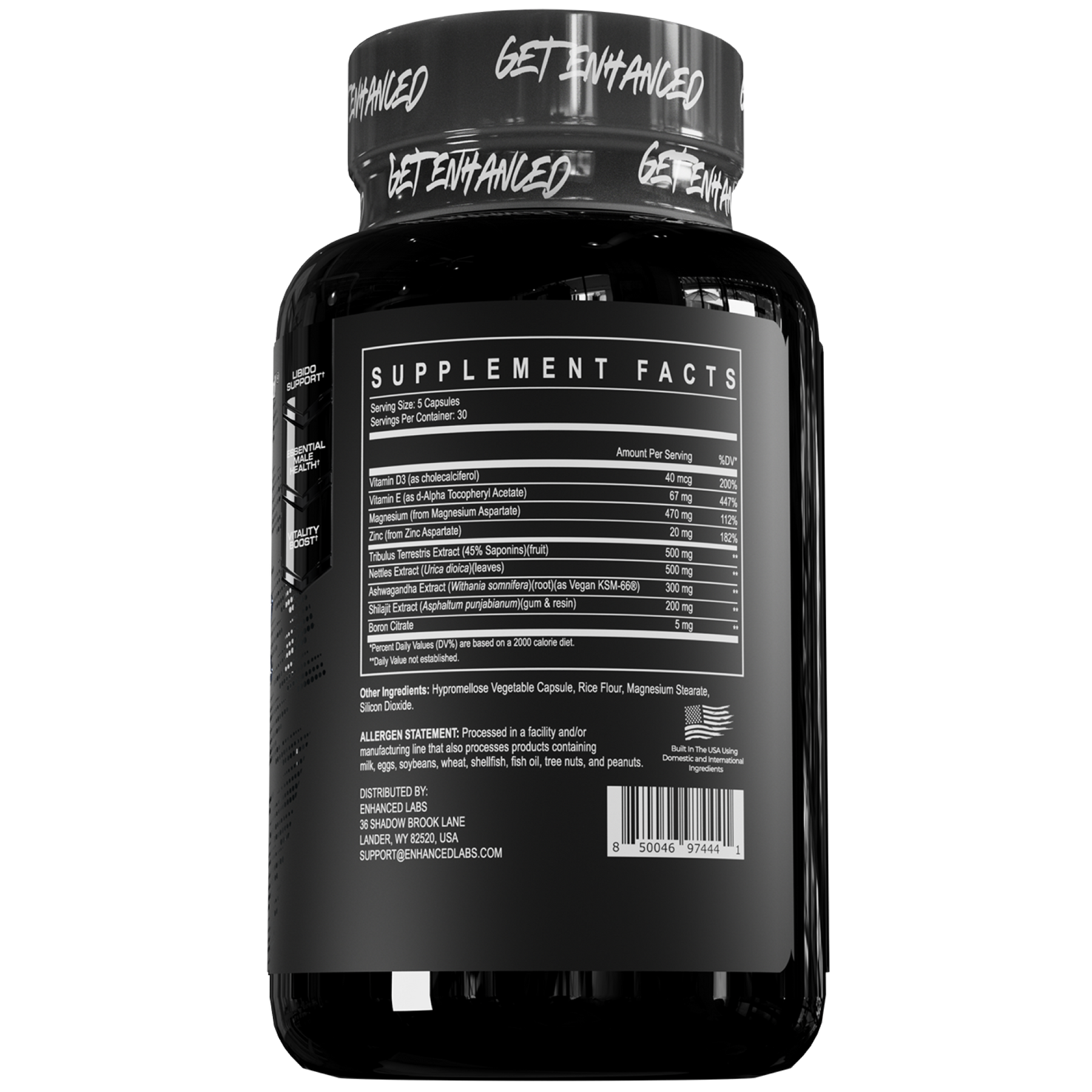 Get Enhanced supplement bottle - Frame 84 - Supplement Facts