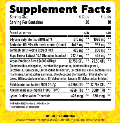 GLP Max Supplement Facts
