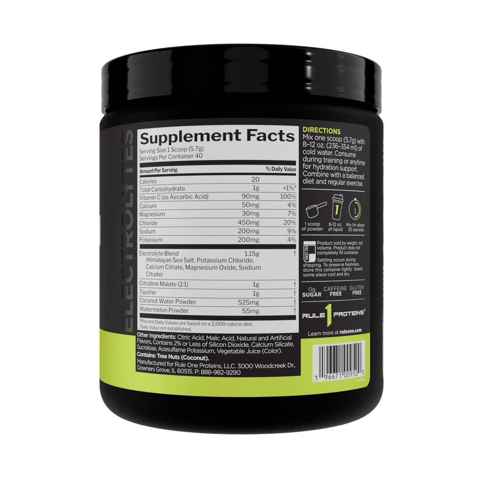 Rule One Hydration – Electrolyte & Hydration Powder