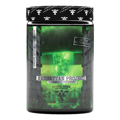 Manhattan Project pre-workout, Green Apple Lemonade, Thermogenic
