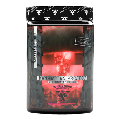 Manhattan Project pre-workout, Hawaiian Punch flavor, current view.