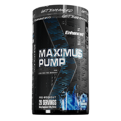 Maximus Pump Blue Shockwave pre-workout supplement