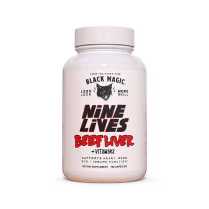 Black Magic Supply 9 Lives Beef Liver+Vitamins (180  Caps)