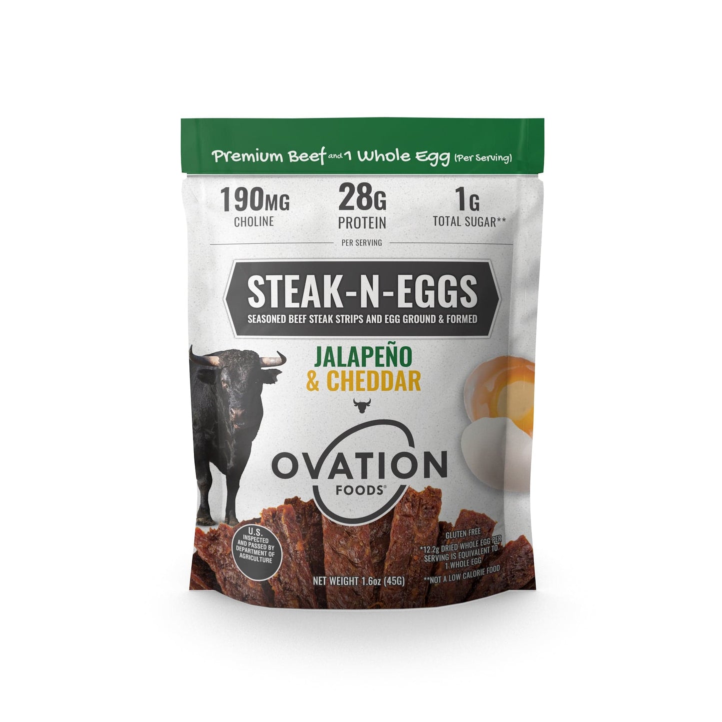 Ovation Foods Steak N Eggs Protein Powder - Beef & Egg White Blend (Single Pack)