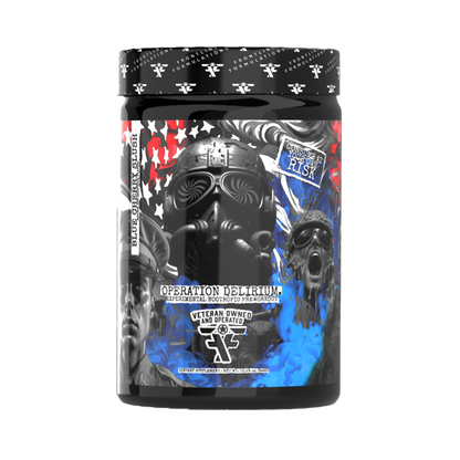 Operation Delirium Blue Slush pre-workout supplement