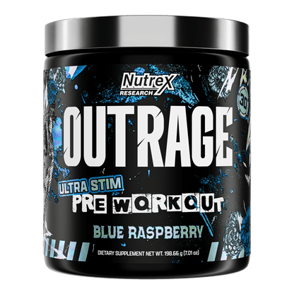 Nutrex Outrage Blue Raspberry Pre-Workout
