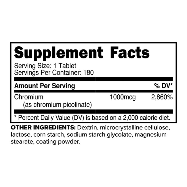 Primaforce Chromium Picolinate (180 Tabs)