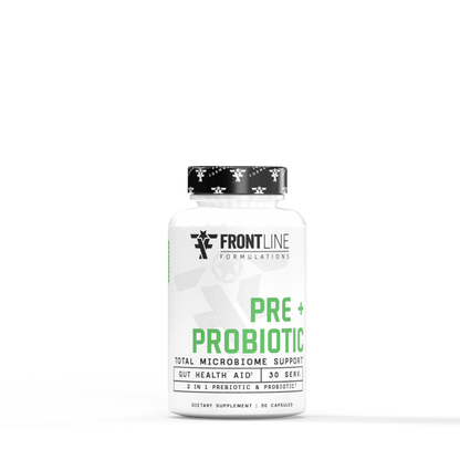 Frontline Pre+Probiotic bottle for gut health