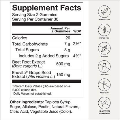 HumanN SuperBeets Heart Gummies – Strawberry (150 ct)