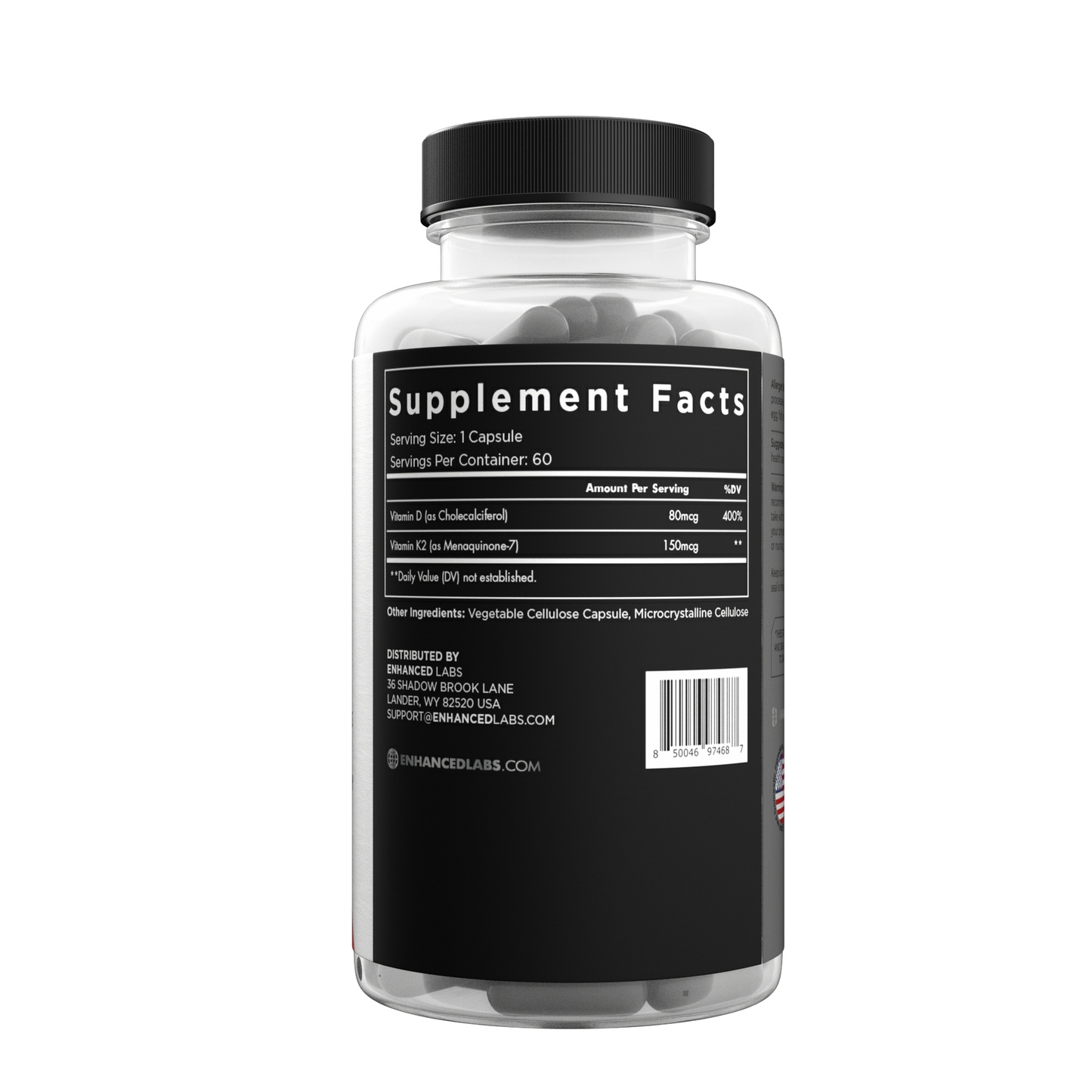 Enhanced Labs D3/K2 (MK-7) 3000IU