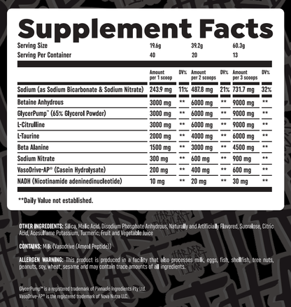 HTLT G Pump - Non-Stim Pre-Workout for Maximum Muscle Pumps