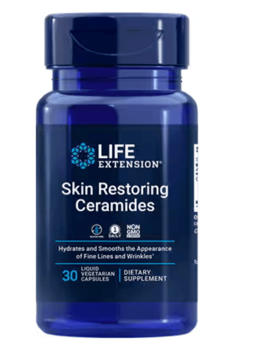Life Extension Skin Restoring Ceramides bottle, screenshot from April 30, 2025.