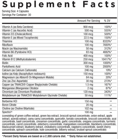 Core Nutritionals Multi 120Caps