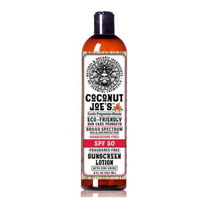 Coconut Joe's Sunscreen Lotion with Zinc Oxide 8 FL OZ