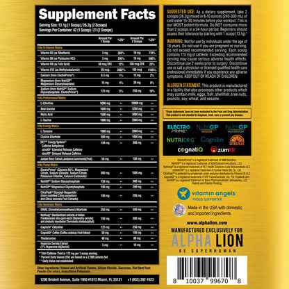 Alpha Lion Superhuman Elite Pre-Workout