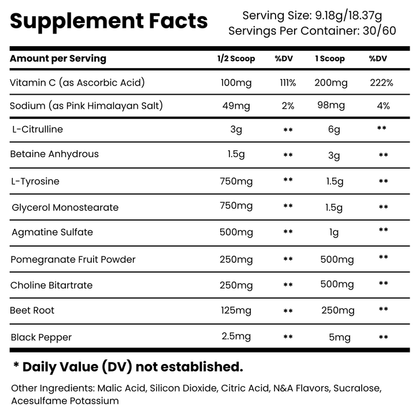Supp Dawg Bite Down Non-Stim Pre-Workout