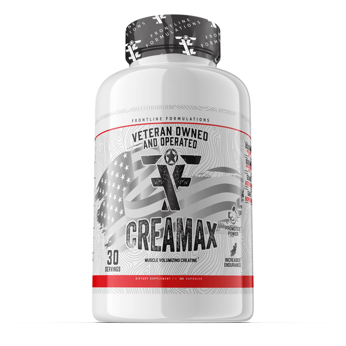 Creamax creatine supplement bottle