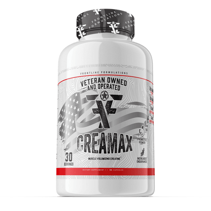 Creamax creatine supplement bottle