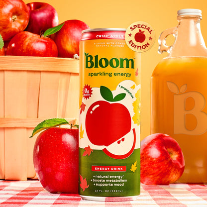 Bloom Crisp Apple Sparkling Energy Drink