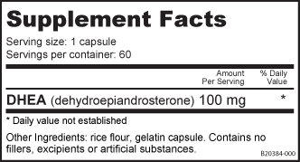 NutraBio DHEA 100mg (60 Caps)