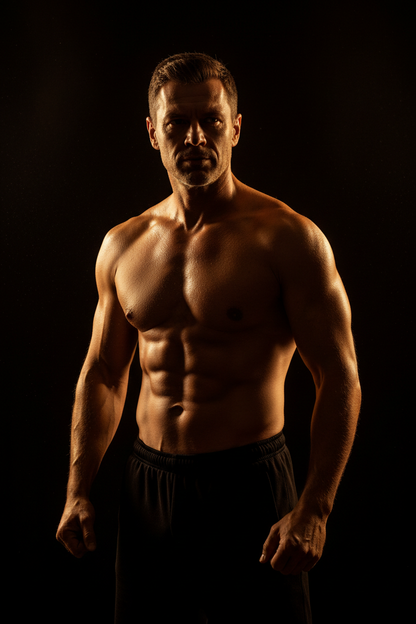 Confident athletic man, Nature's Plus Ultra T Male lifestyle shot