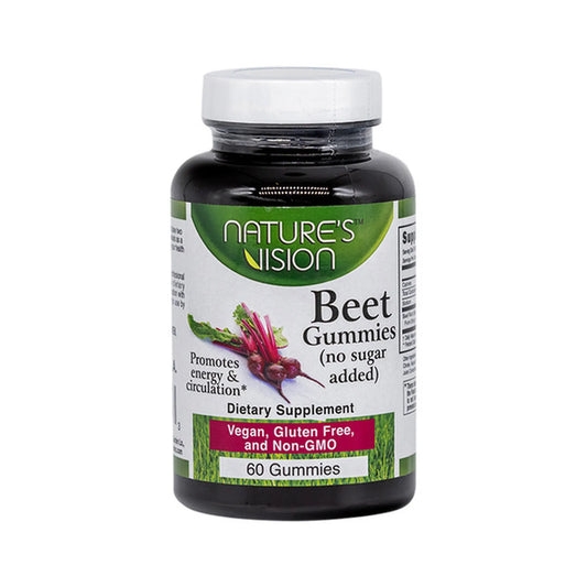 Nature's Vision Beet Gummies (no sugar added) 60 Gummies