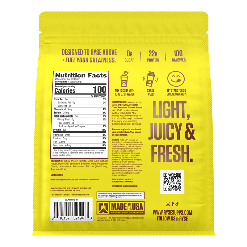 RYSE Clear Protein