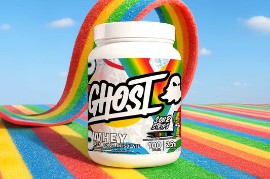 Ghost Whey Protein Rainbow Sour Strips