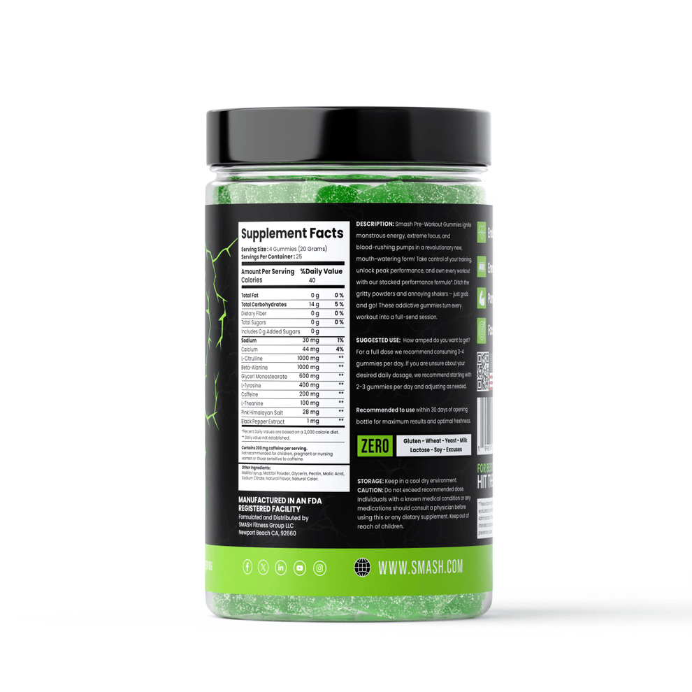 Smash Pre-Workout Gummies