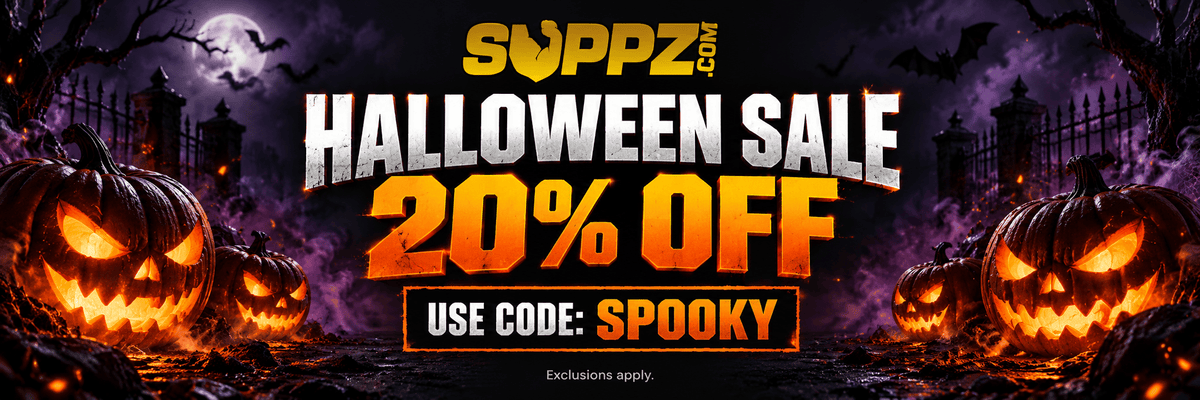 Suppz.com Halloween sale: 20% off with code SPOOKY. Exclusions apply.