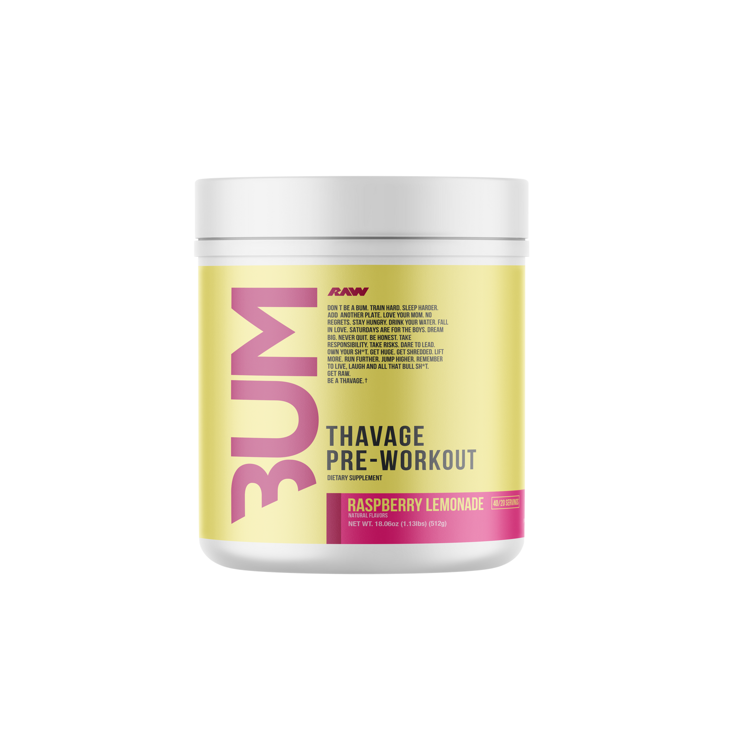 Raw Nutrition CBUM Thavage Pre-Workout