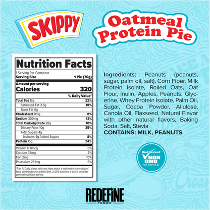 Redefine Foods Skippy Oatmeal Protein Pie