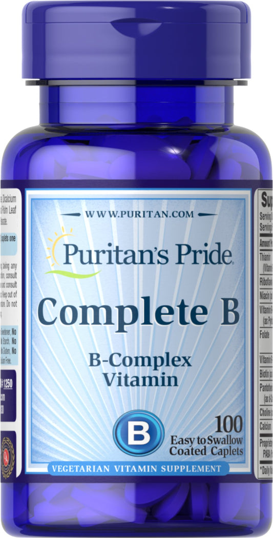 Puritan's Pride Complete B (B-Complex Vitamin) 100Caps