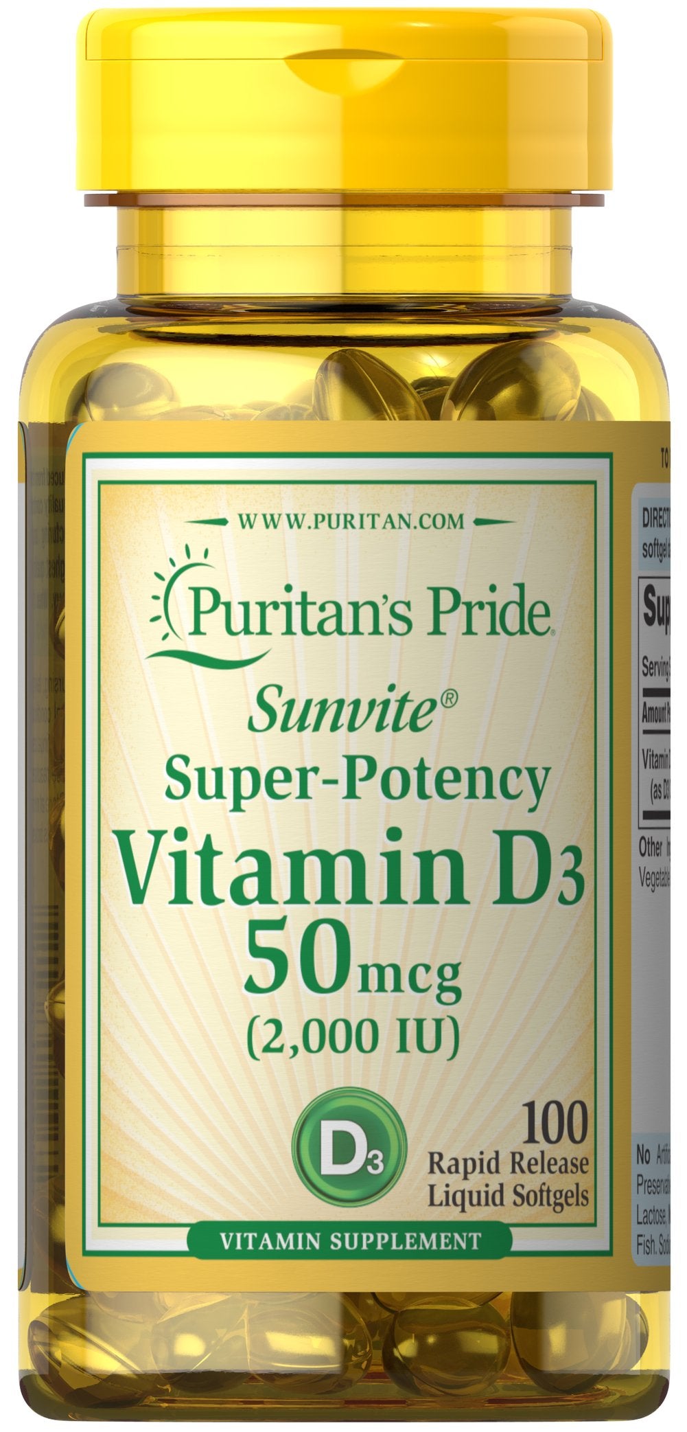 Puritan's Pride Vitamin D3