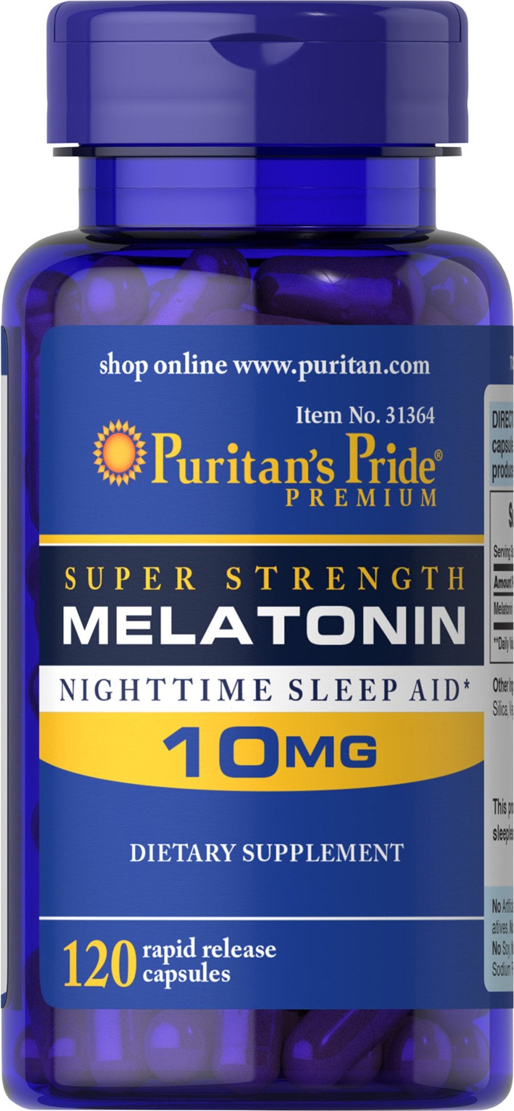 Puritan's Pride Super Strength Melatonin 10mg