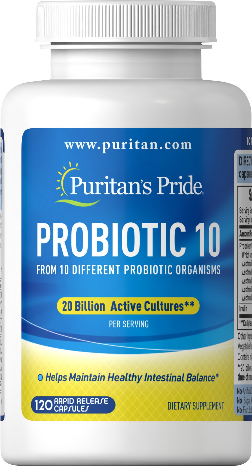 Puritan's Pride Probiotic 10 (120 Caps)