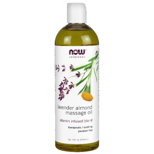 NOW Lavender Almond Massage Oil