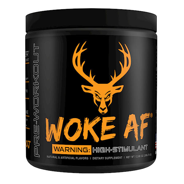 woke af blood raz flavor Bucked Up Woke AF Pre-Workout - High Stim Energy & Focus