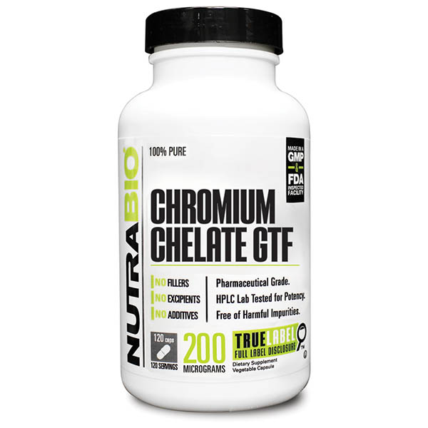 NutraBio Chromium Chelate GTF
