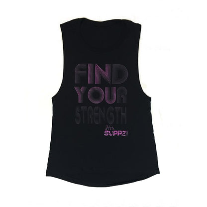 HerSUPPZ Find Your Strength Muscle Tank