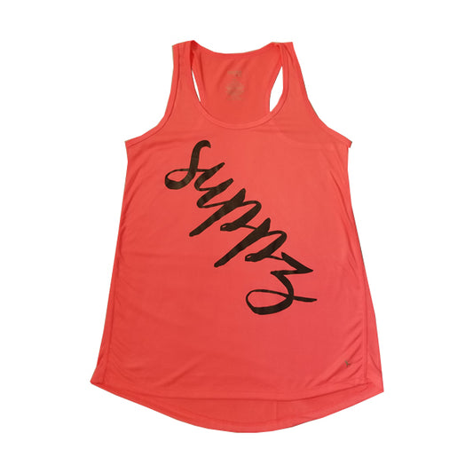 Suppz Cursive Tank Coral XL