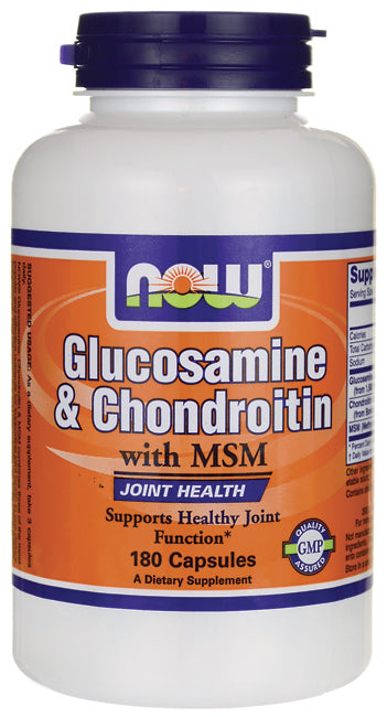 NOW Glucosamine & Chondroitin w/ MSM (180caps)