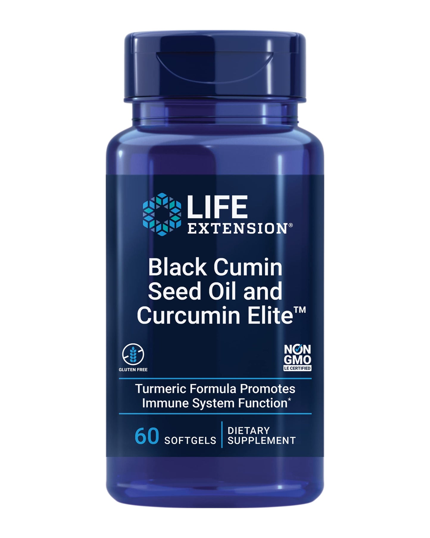 Life Extension Black Cumin Seed Oil and Curcumin Elite 60softgels