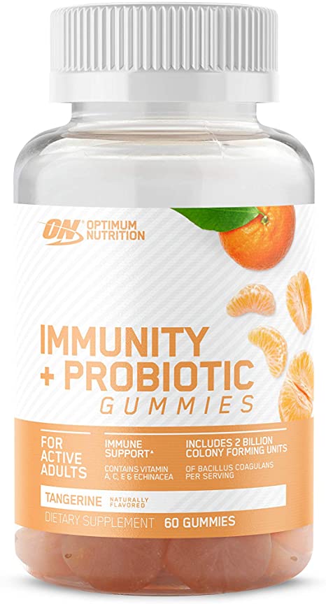 Optimum Nutrition Immunity + Probiotic Gummies (60 Gummies)