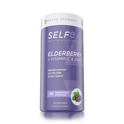 SelfE Elderberry + Vitamin C & Zinc (60 Vcaps)