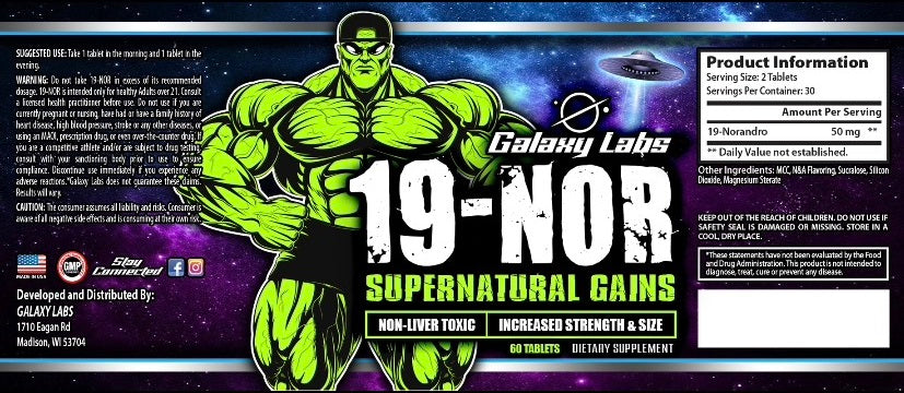 Galaxy Labs 19-Nor 60Tabs
