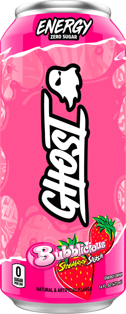 Ghost Energy Bubblicious Strawberry Splash can render