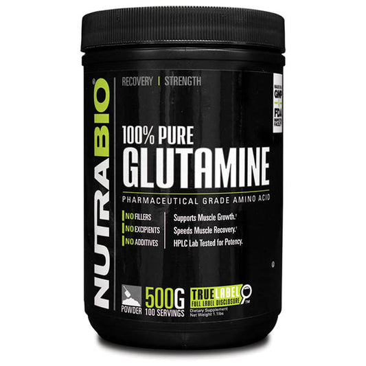NutraBio 100% Pure Glutamine 