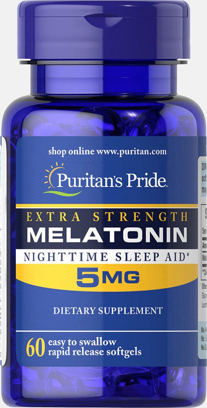 Puritan's Pride Extra Strength Melatonin 5mg