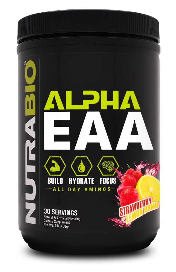 Nutrabio Alpha Eaa 30 Servings Strawberry Lemon Bomb
